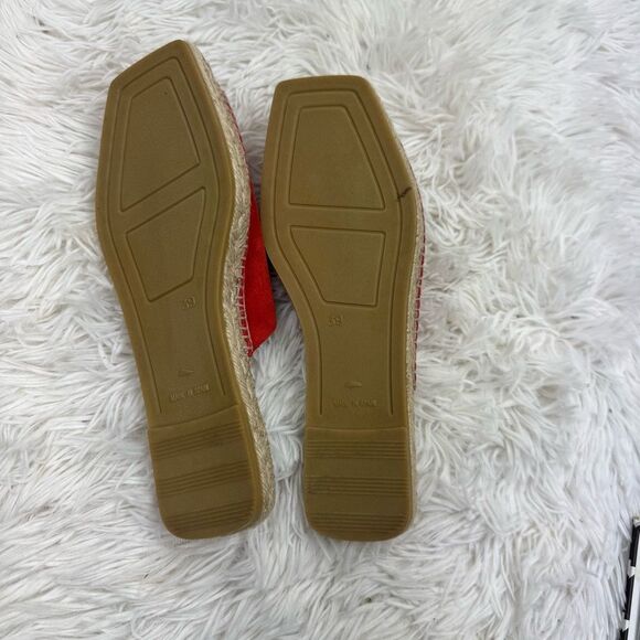 Gianno Suede Espadrilles Flat Slide Sandals - Picture 7 of 8